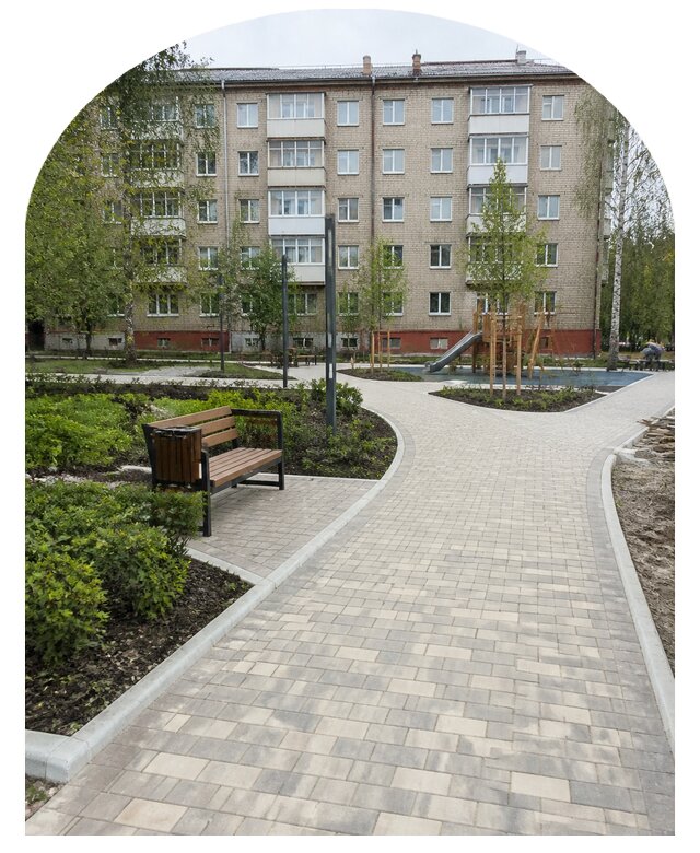 Благоустройство двора МКД под ключ в Кизляре от 254025 р. | Метпроект-Кзр